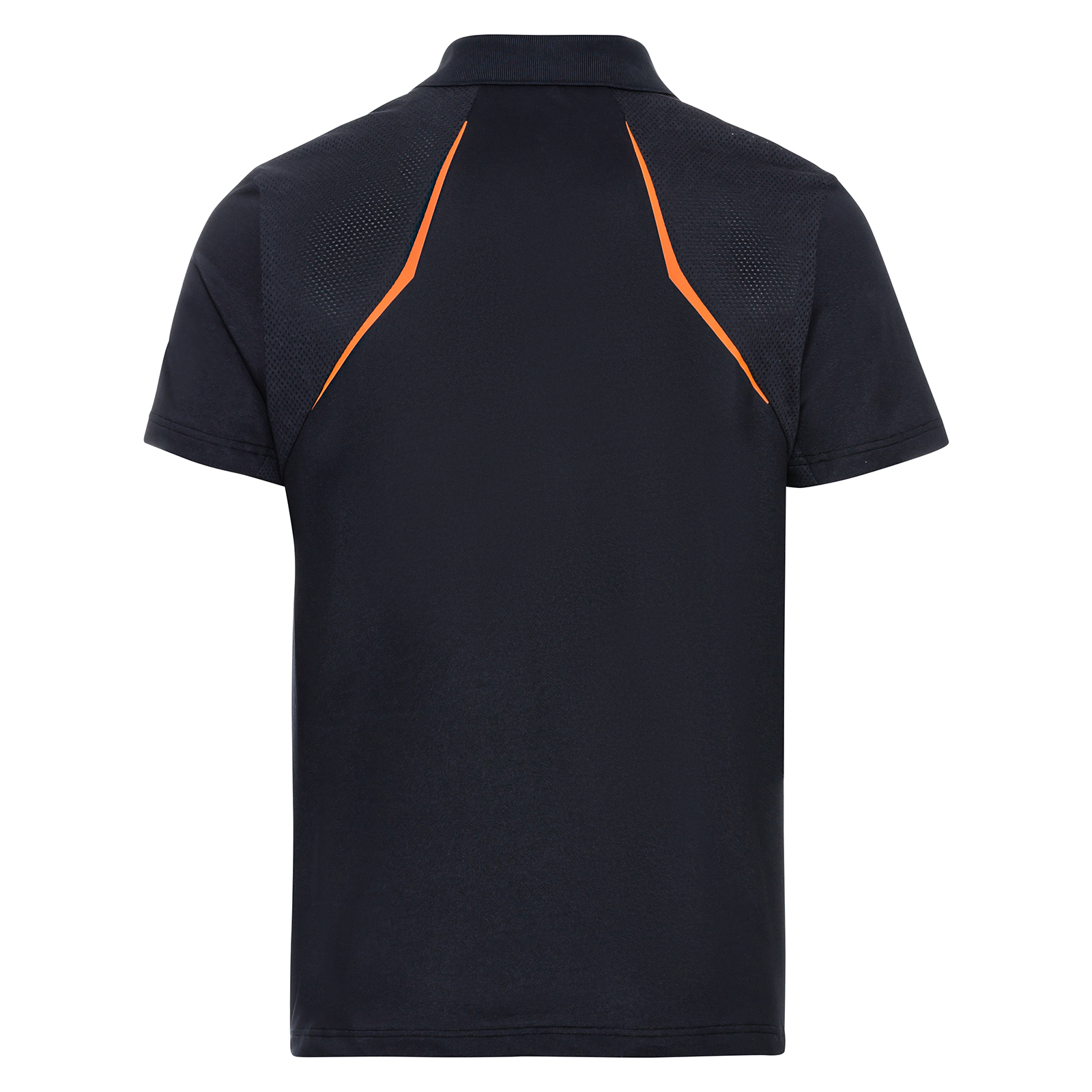 Men's breathable golf polo shirt made from recycled synthetic fibre