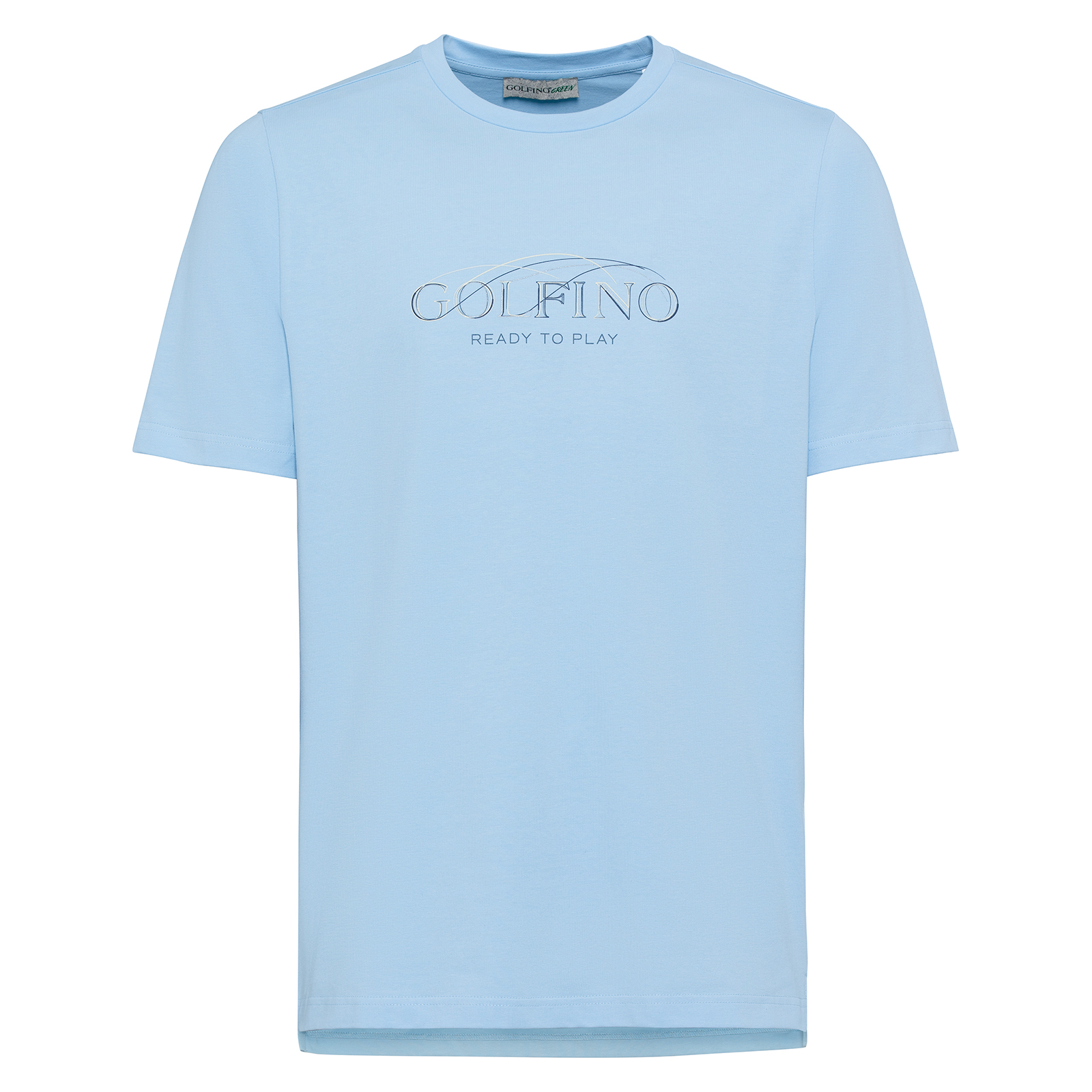 Golf-T-shirt van biologische katoen met stretch voor heren