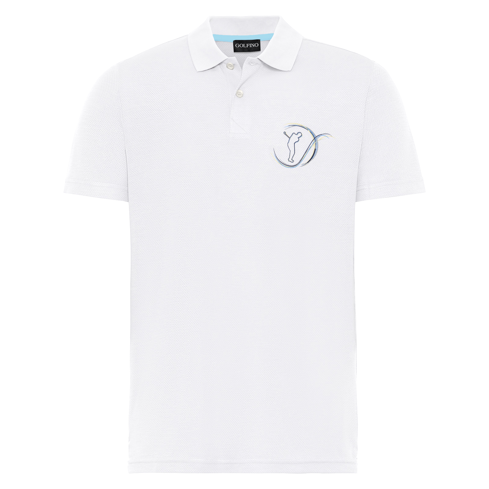 Men’s classic golf polo shirt made from sustainable lyocell with moisture management function 