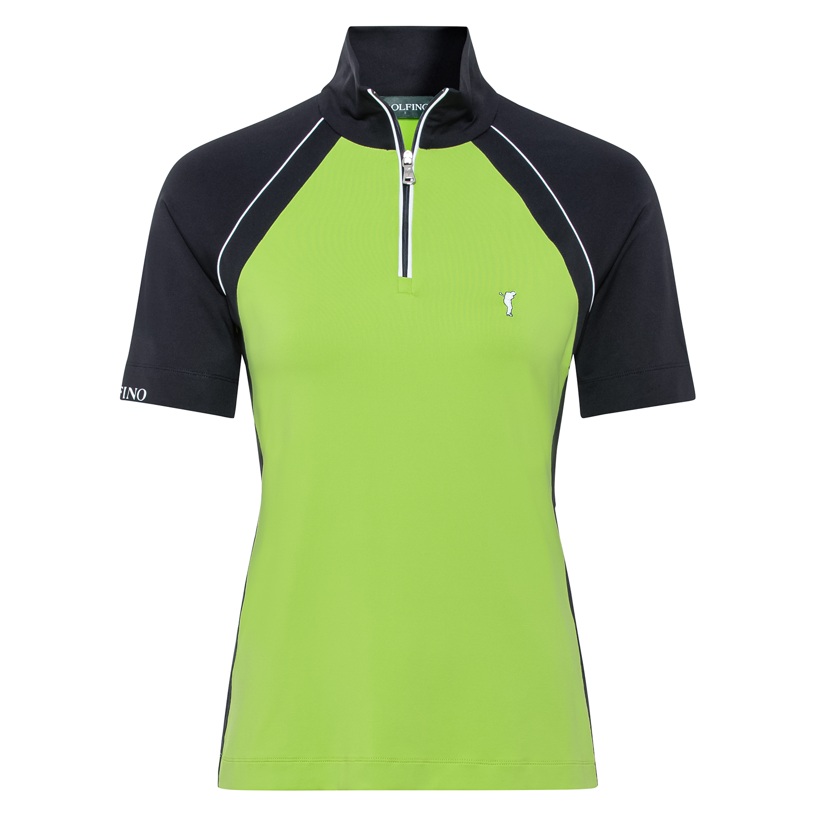 Ladies' pro-style golf polo shirt with moisture management function 