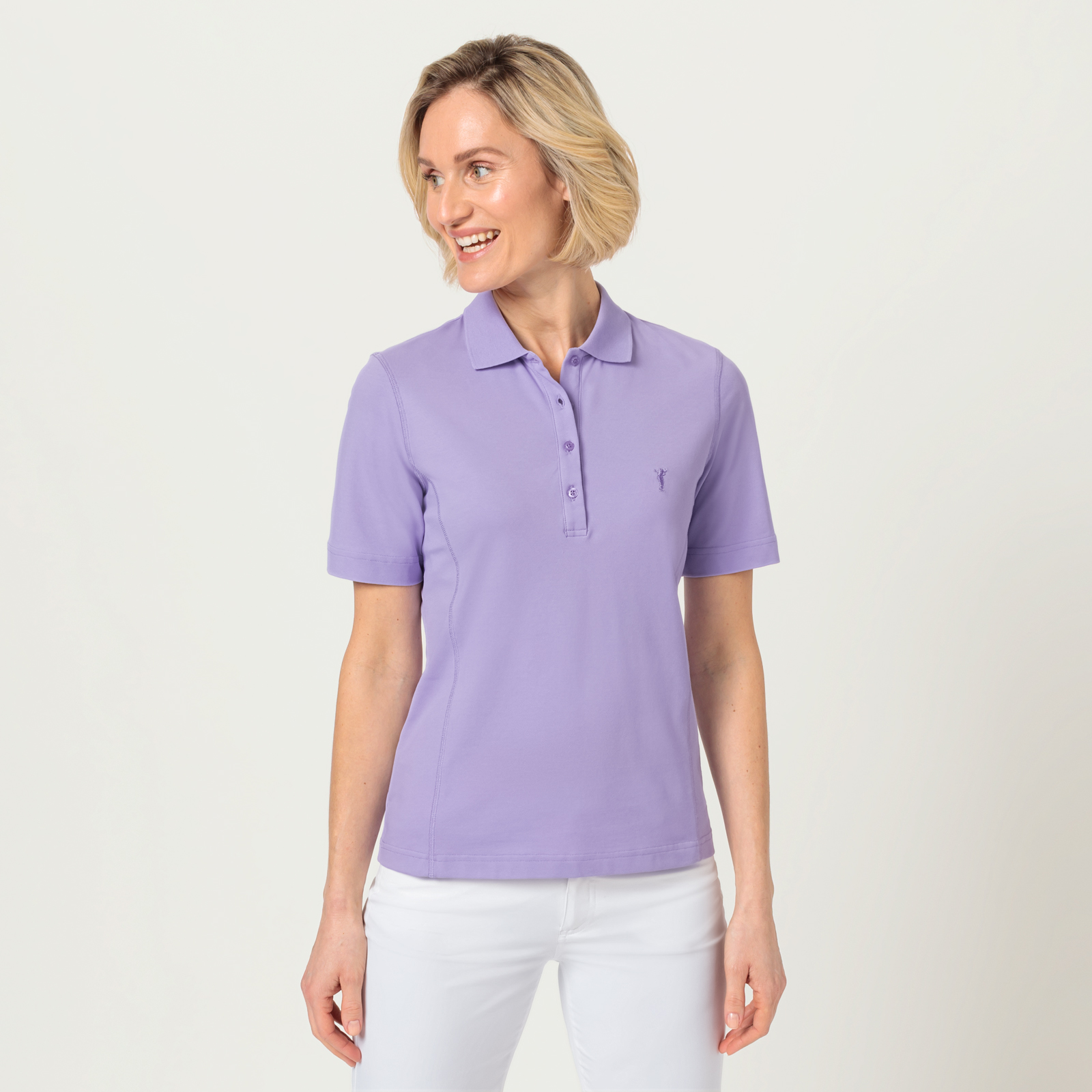 Ladies' short-sleeved functional polo shirt 