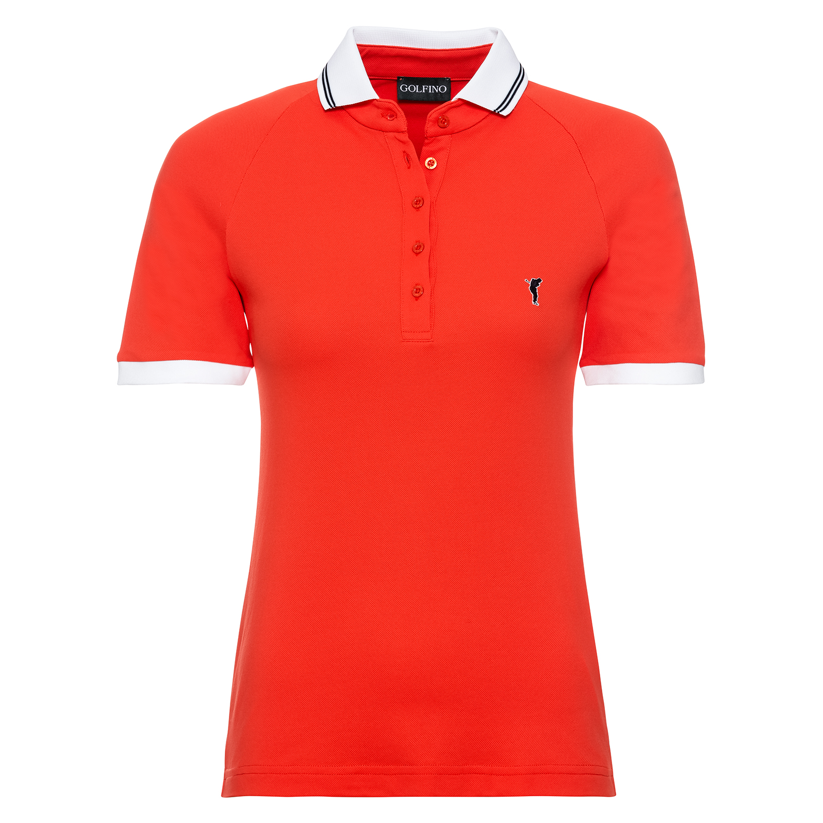 Ladies' sustainable zero pollution golf polo shirt with moisture management function 