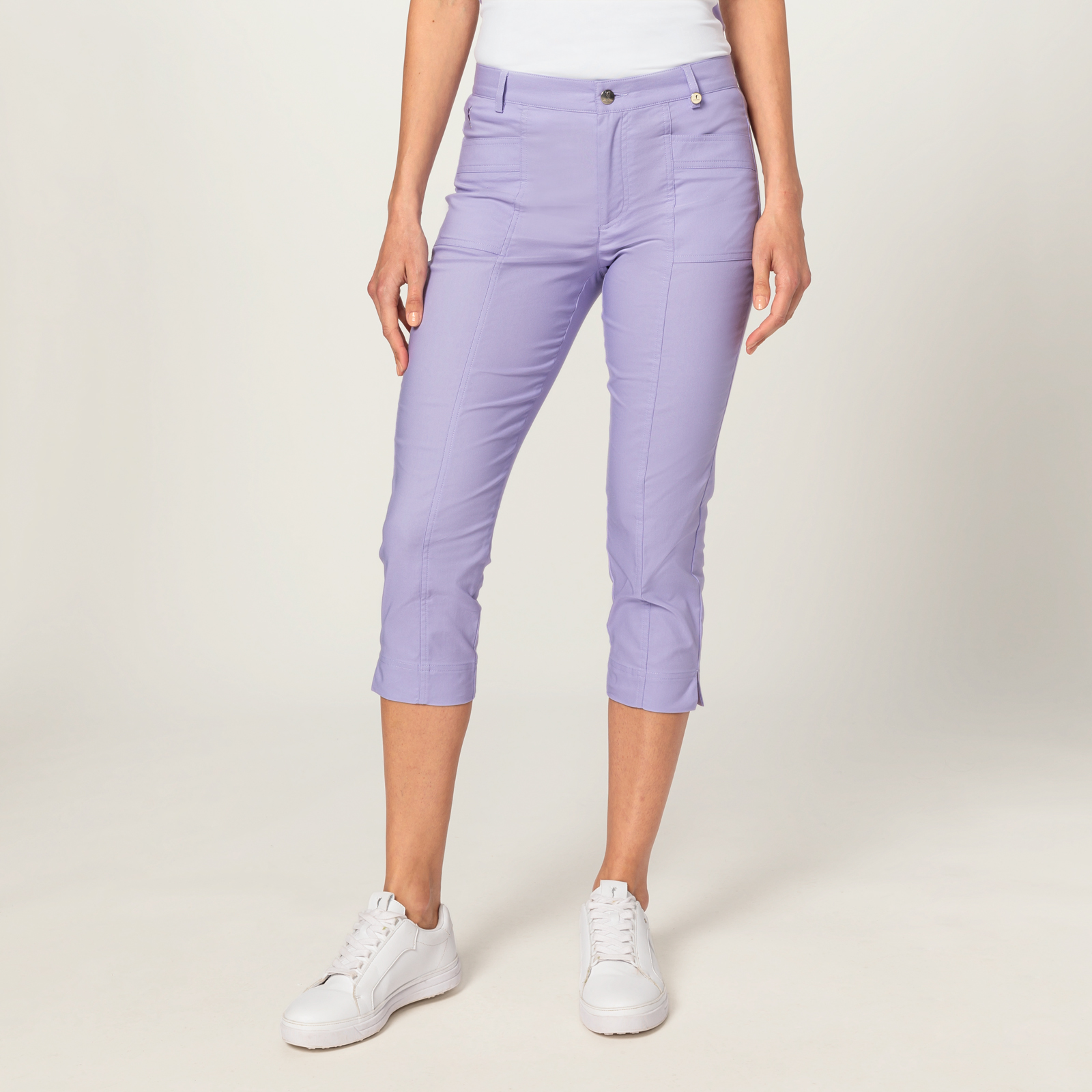 Ladies' capri-style Techno Stretch golf trousers 