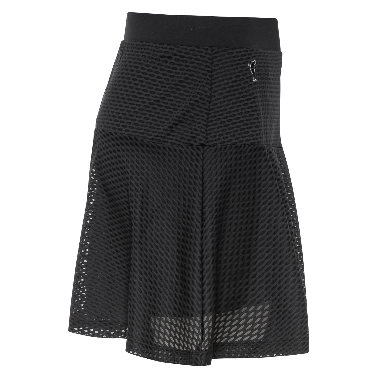 Jupe-short de golf respirante en tissu mesh transparent pour femmes