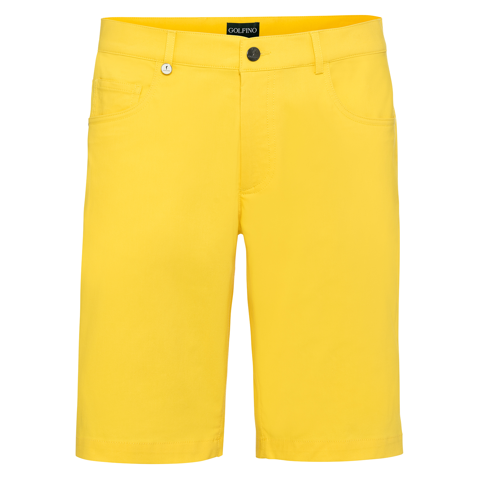 Men's golf shorts made from stretch material with sun protection function