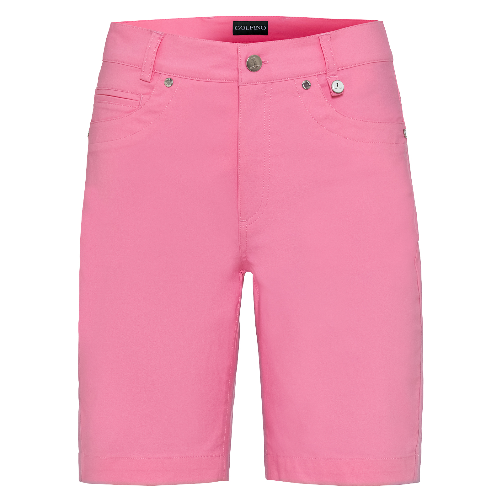 Comfortable ladies' Bermuda shorts with stretch component 