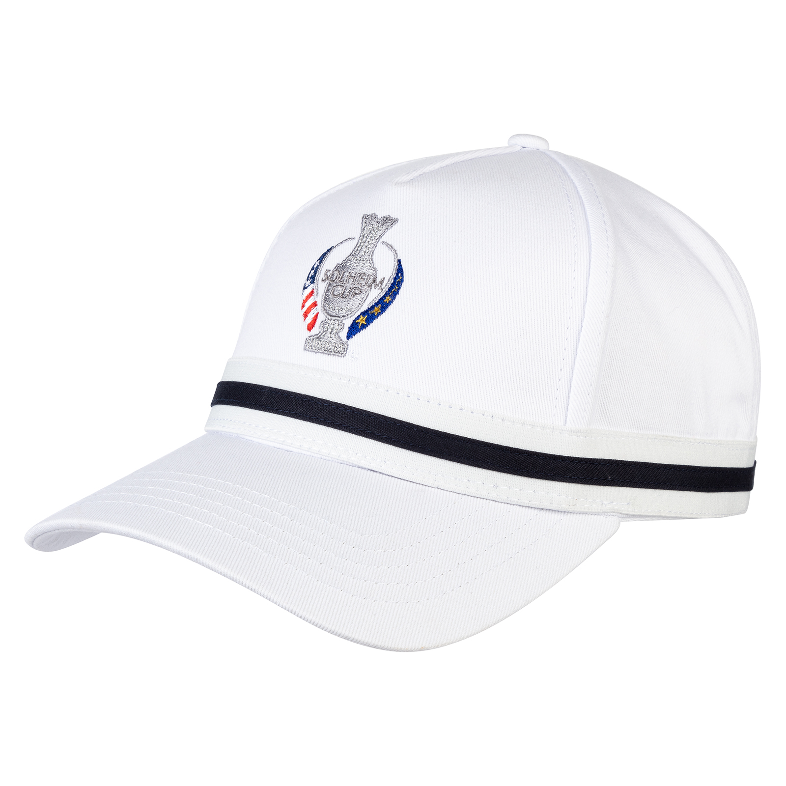 Ladies' comfortable cotton golf cap in Solheim Cup design 