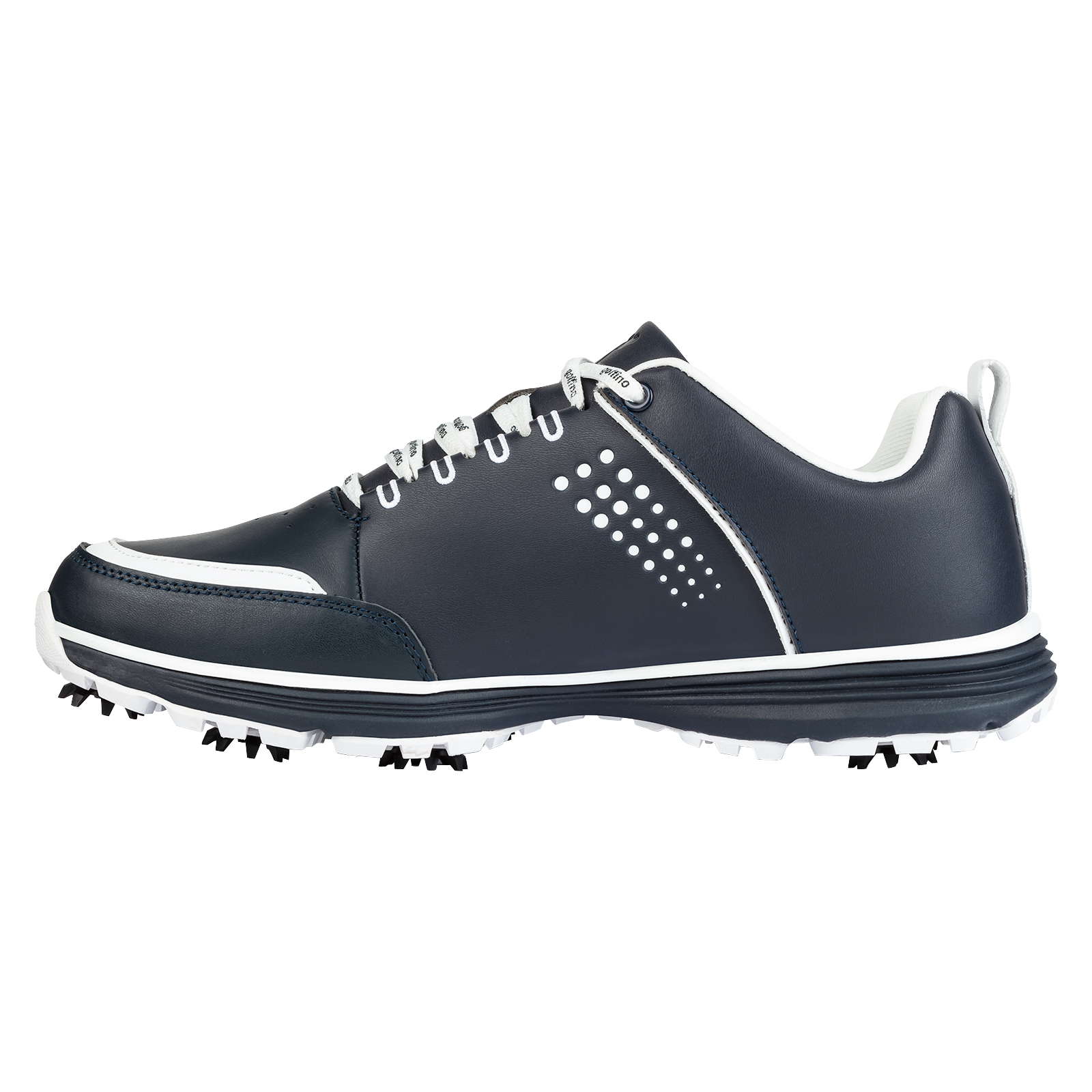 Men's genuine leather golf shoes with spikes in a modern design