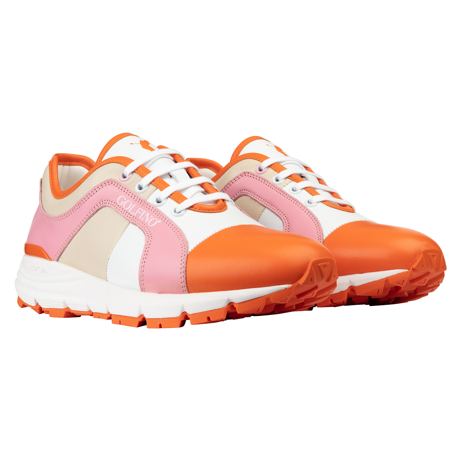 Multicolour Echtleder Golf Schuhe für Damen
