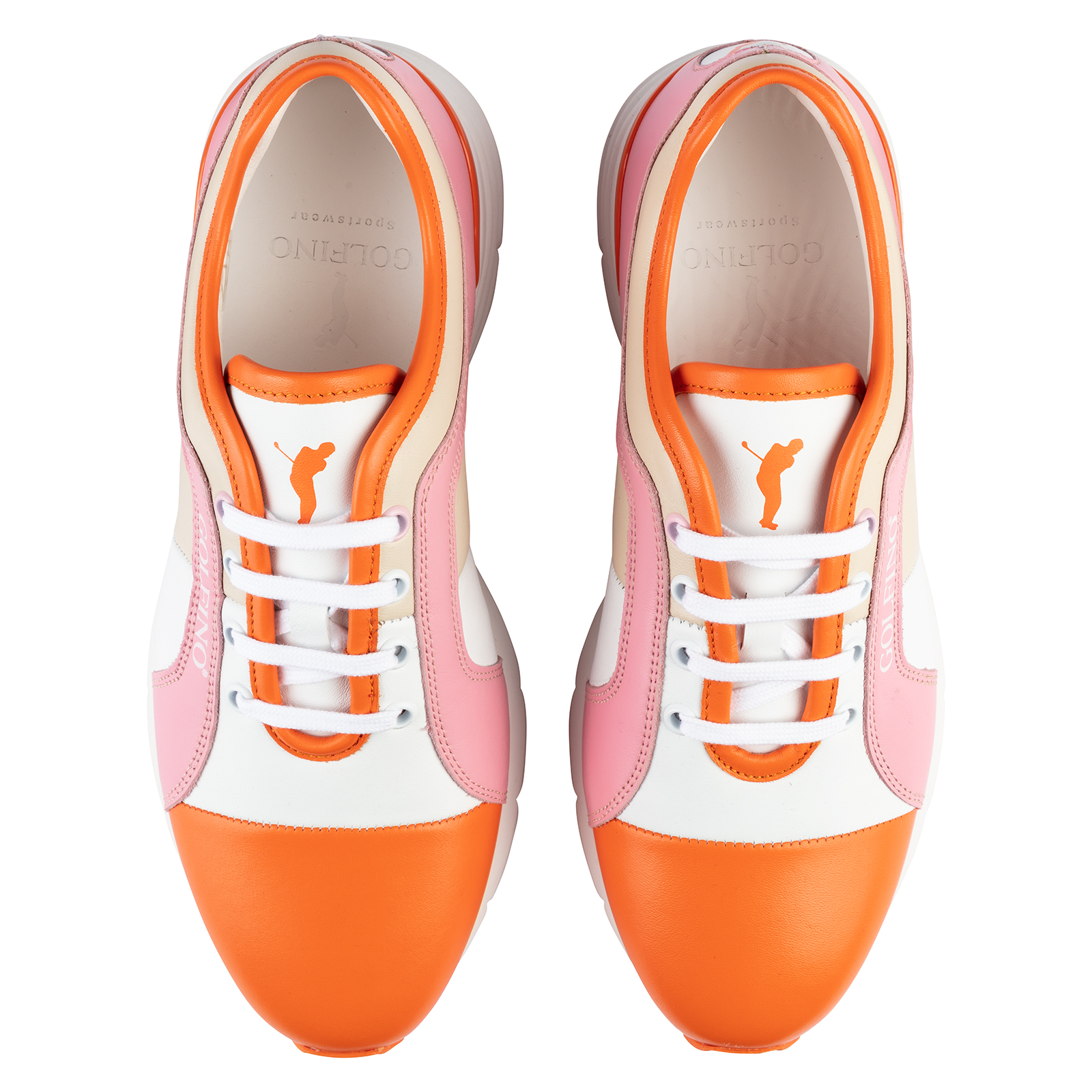 Multicolour Echtleder Golf Schuhe für Damen