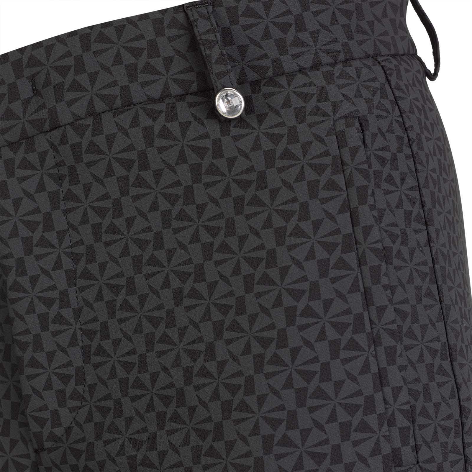 Damen 7/8 Print-Golfhose aus 4-Way-Stretch mit modischem Muster