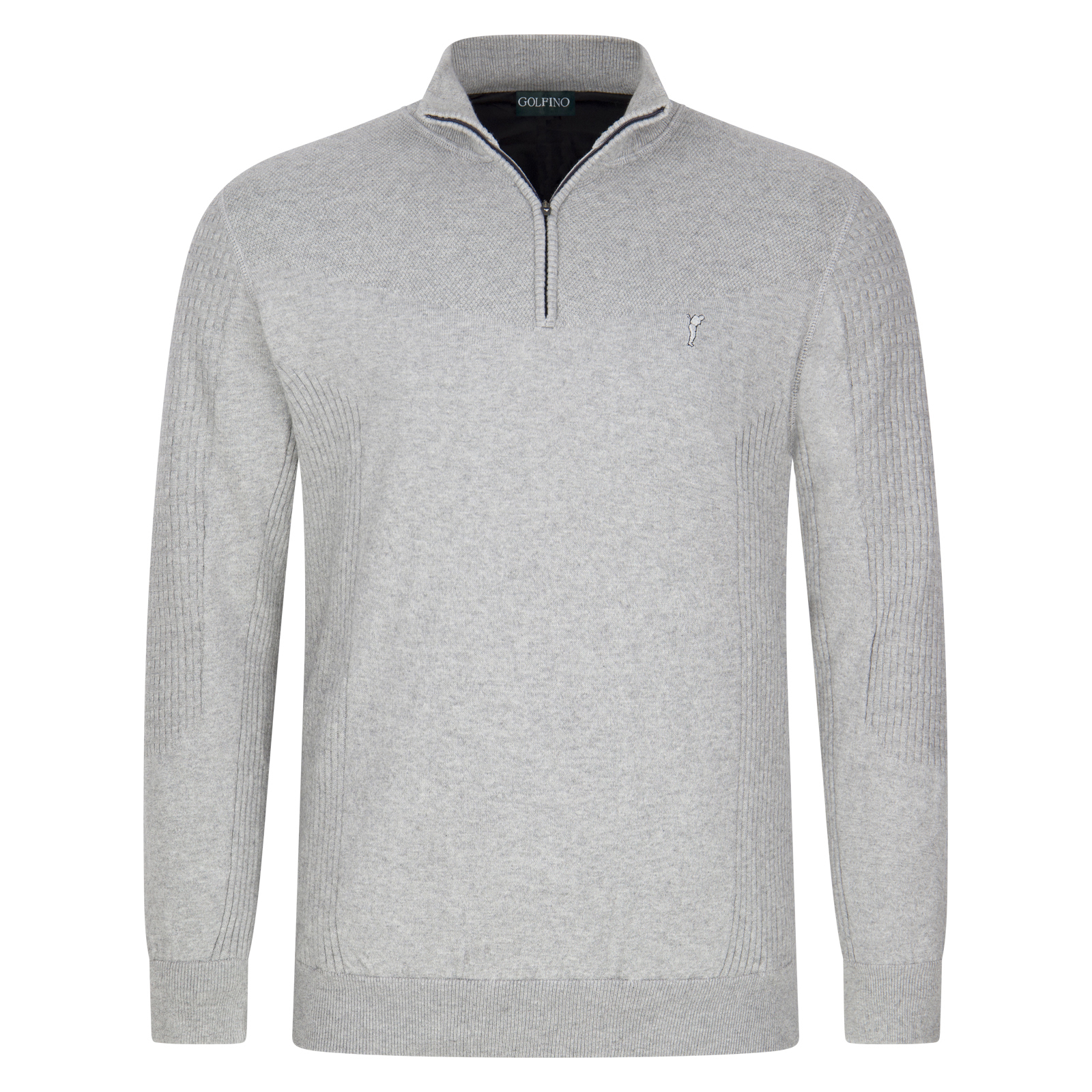 Men's golf windcheater with cashmere and troyer collar