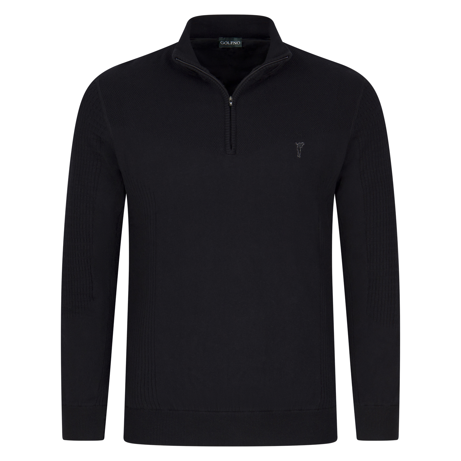 Men's golf windcheater with cashmere and troyer collar