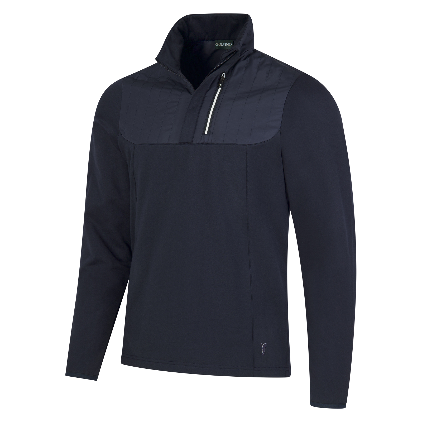 Veste de golf à demi-zip avec protection contre le froid pour hommes