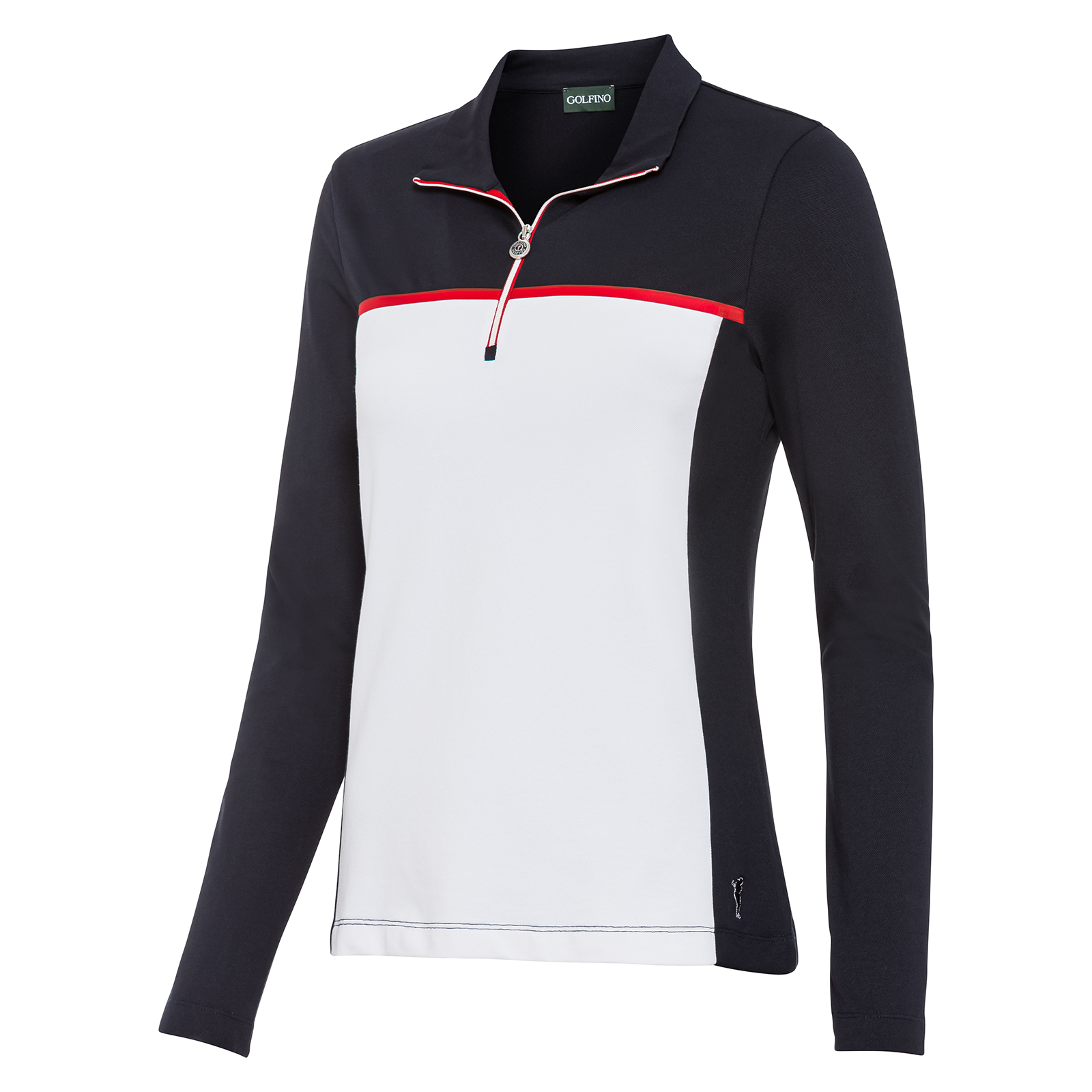 Ladies' midlayer golf troyer with UV protection
