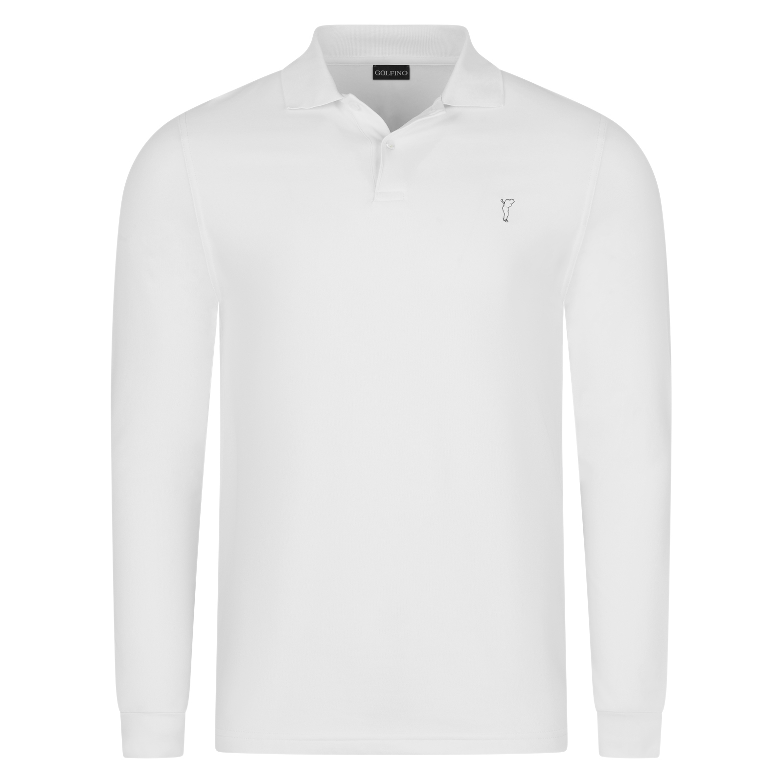 Men's classical long-sleeved golf polo shirt
