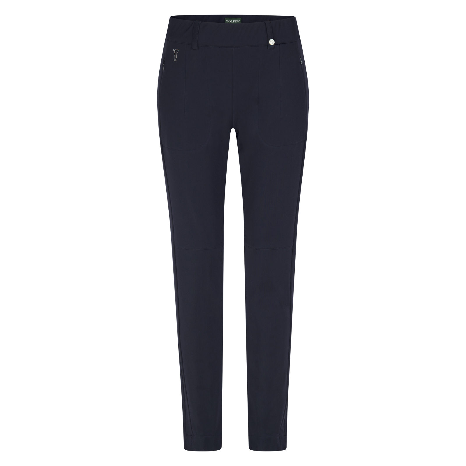Ladies' stretch golf trousers in relaxed loose fit design