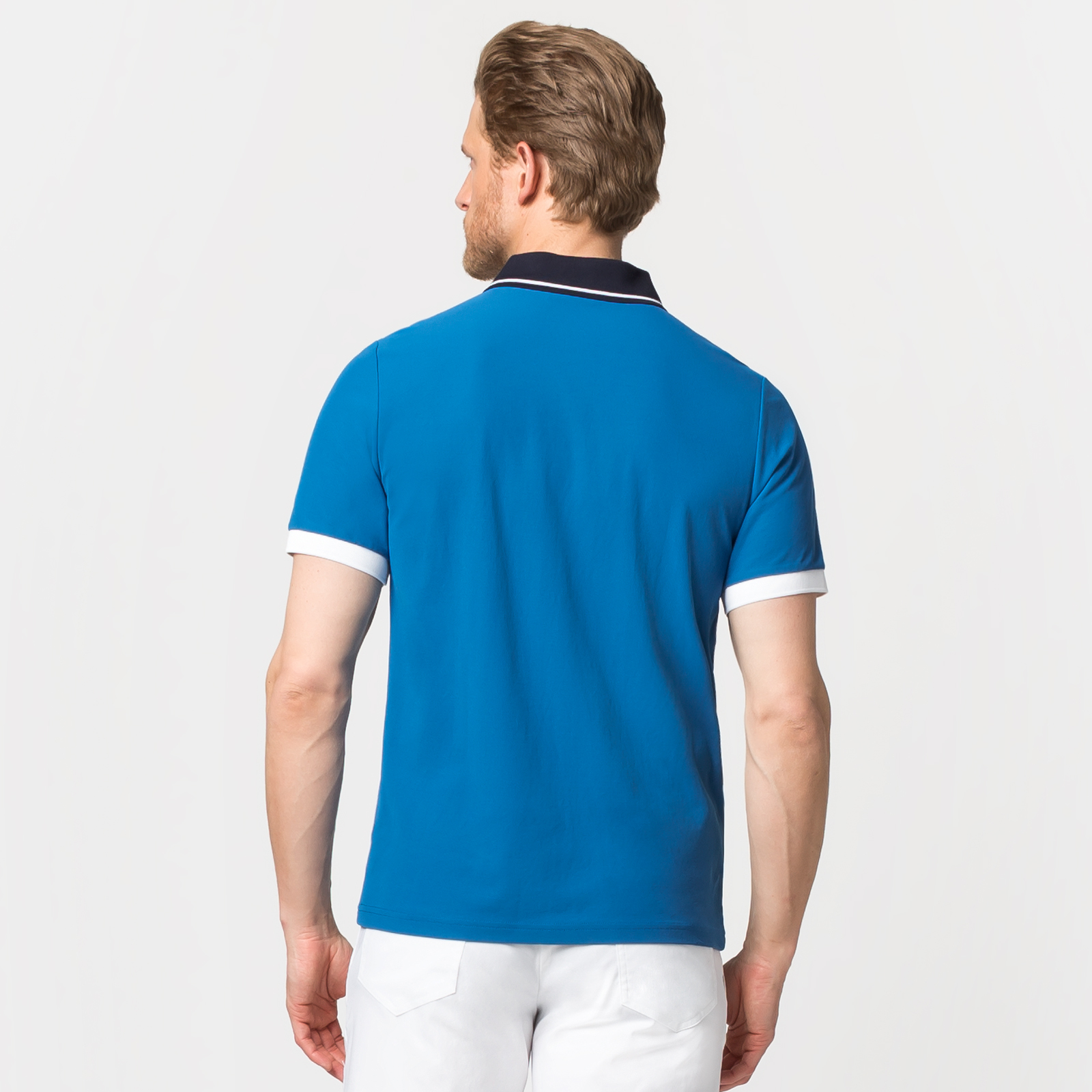 Herre-funktions-golfpoloshirt, fugtregulerende i regular fit