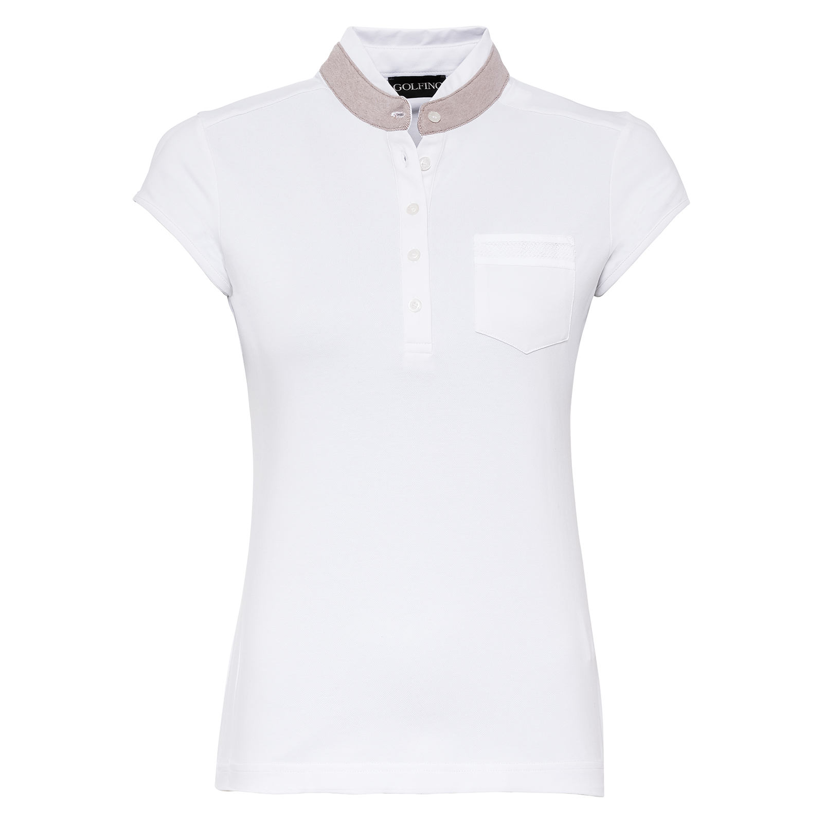 Damen Golf Poloshirt mit Stretch-Funktion und Flügelärmeln