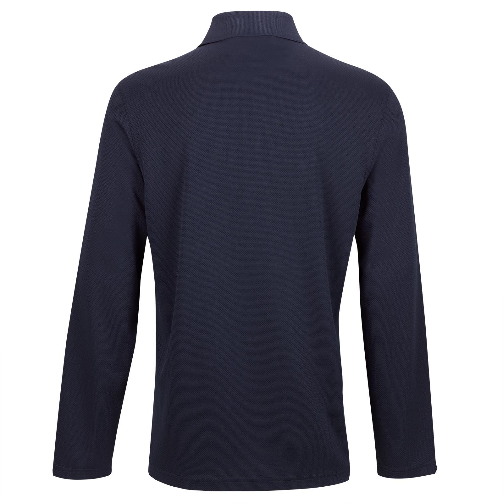 Versatile men's long-sleeved polo shirt