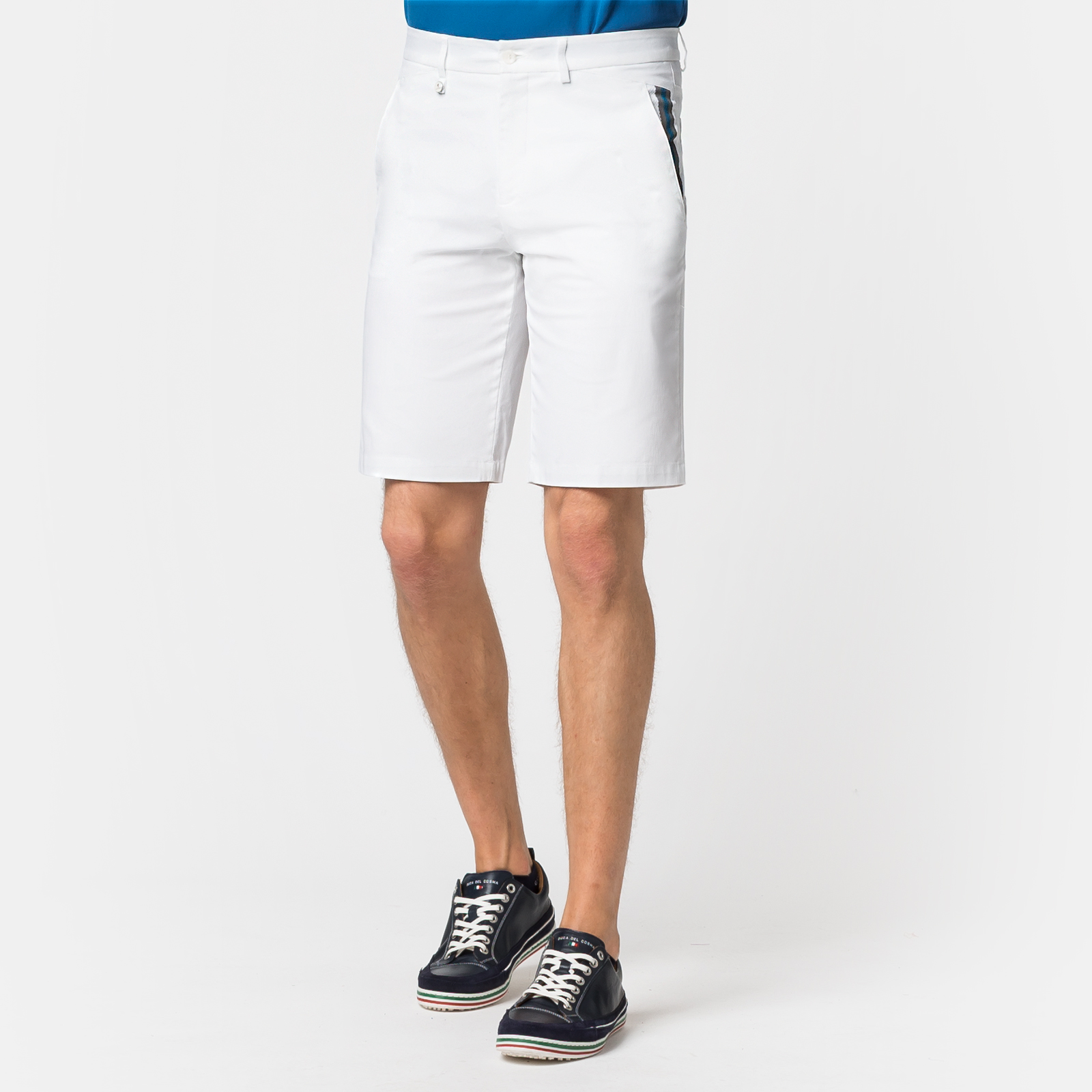 Herren Golf Bermuda mit Sonnenschutz und Stretch Komfort aus Baumwoll-Mix