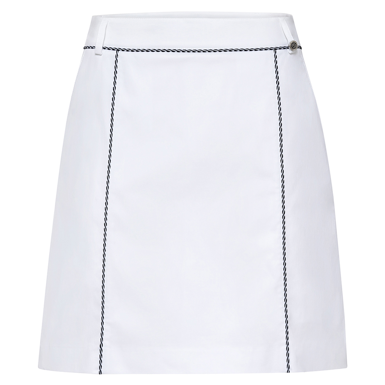 Ladies' golf skort with sun protection and extra stretch comfort, made from a cotton blend