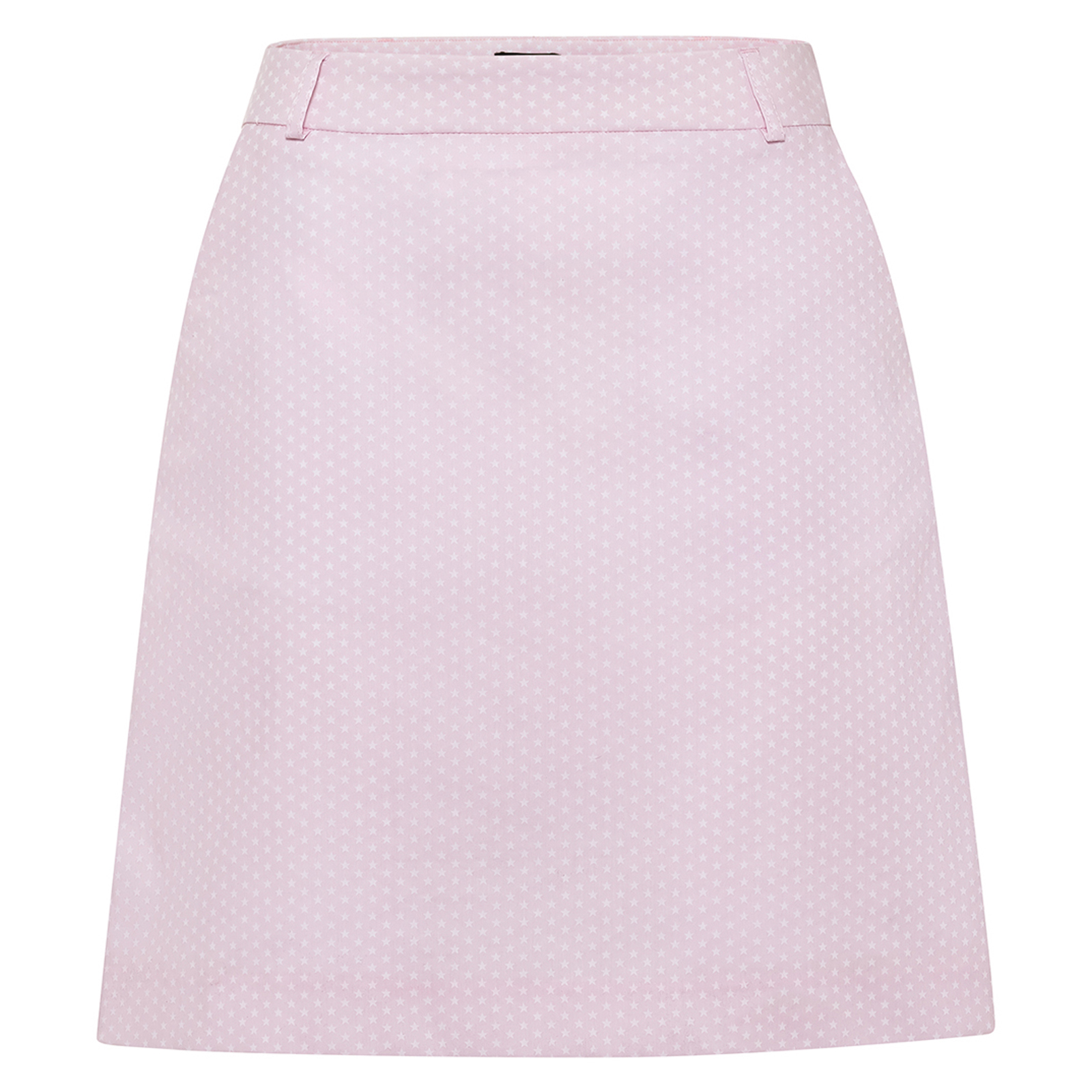 Ladies' long golf skort with extra stretch comfort and fashionable pattern