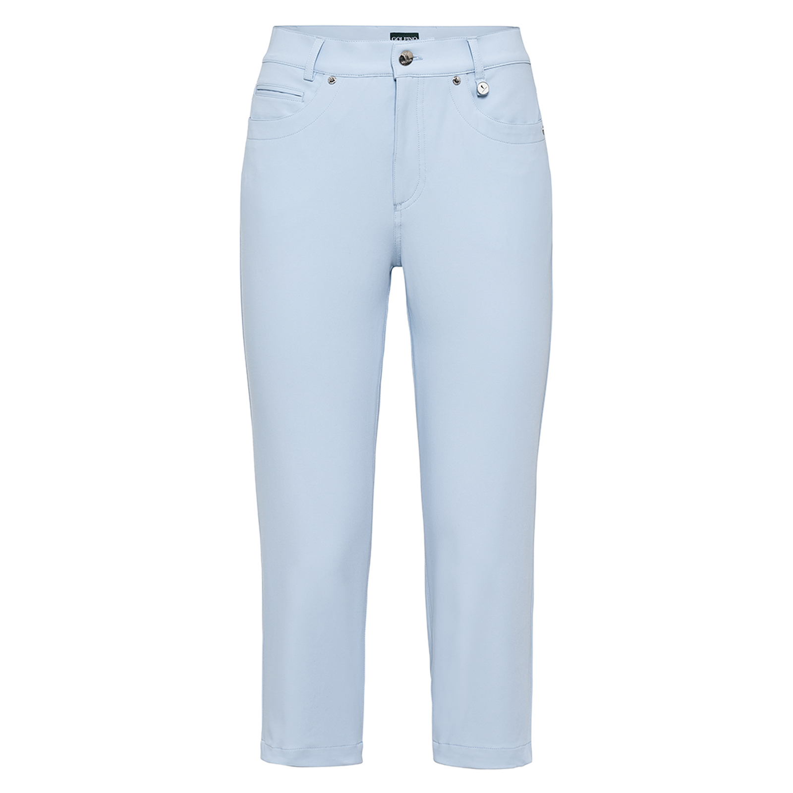 Ladies' capri trousers with stretch function 