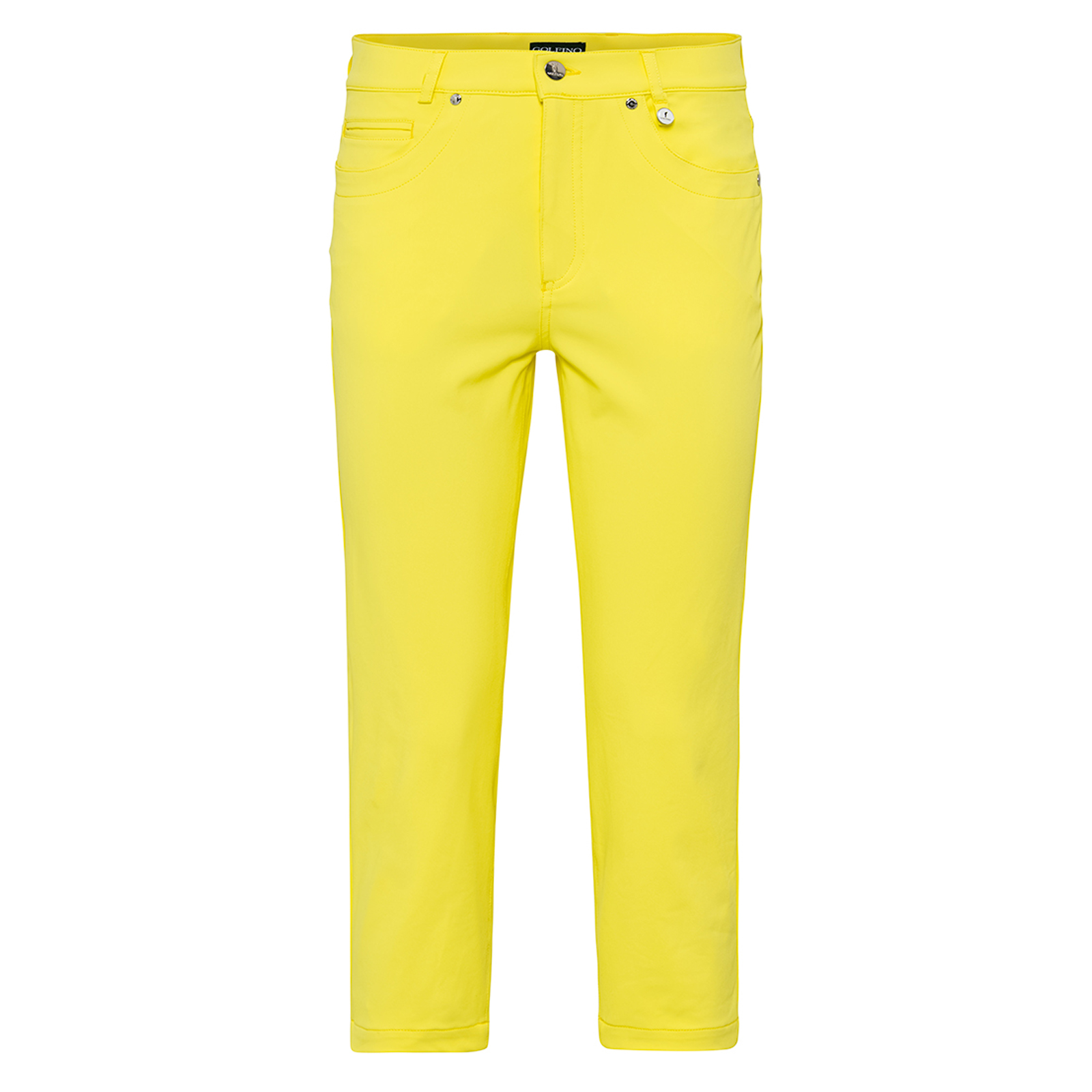 Ladies capri-style golf trousers with stretch element 