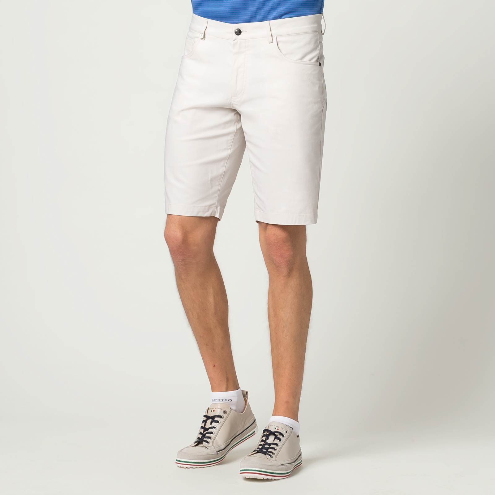 Herren Golf-Bermuda mit Extra Stretch Komfort im 5-Pocket-Stil und Slim Fit