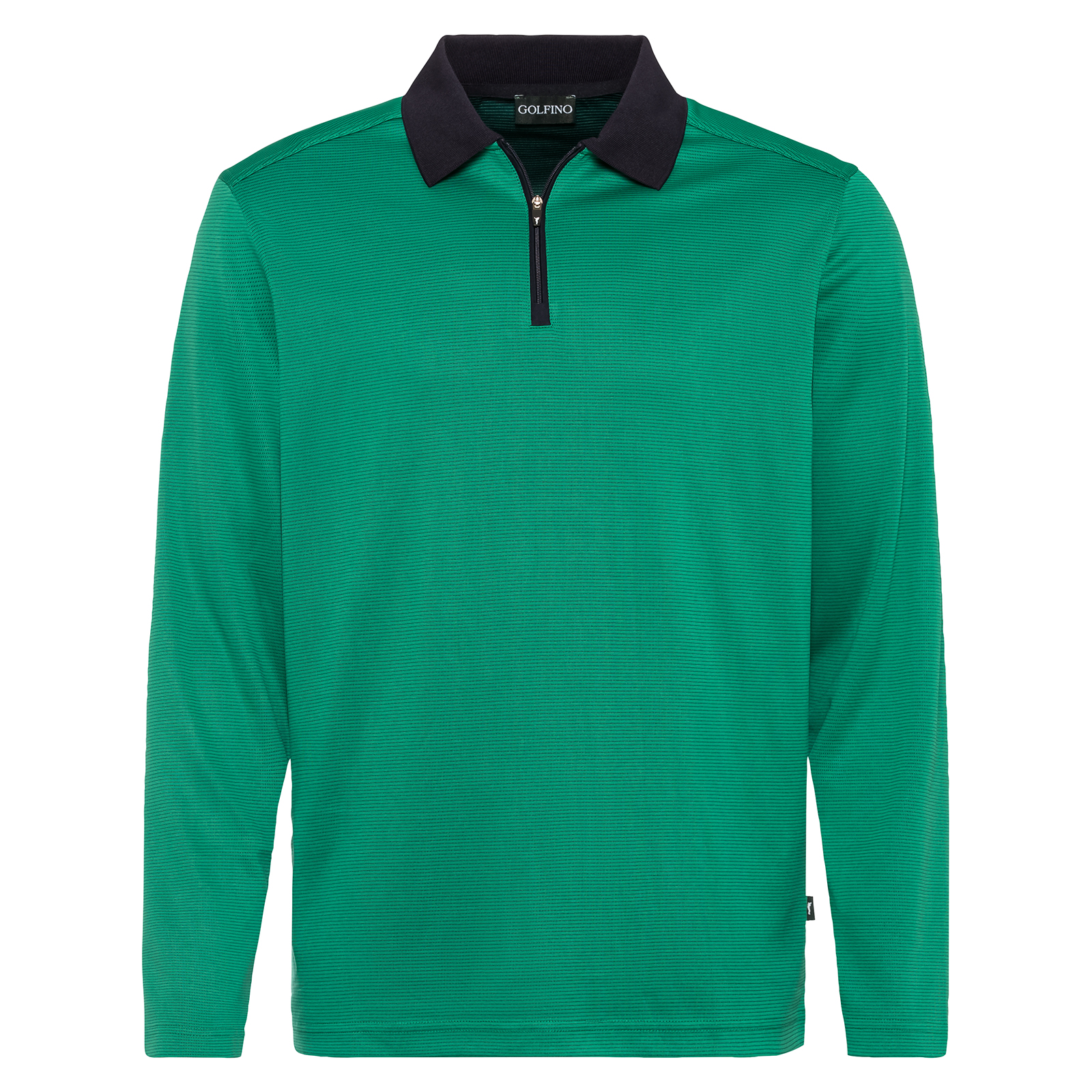 Men's breathable long-sleeved polo shirt in a timeless design 