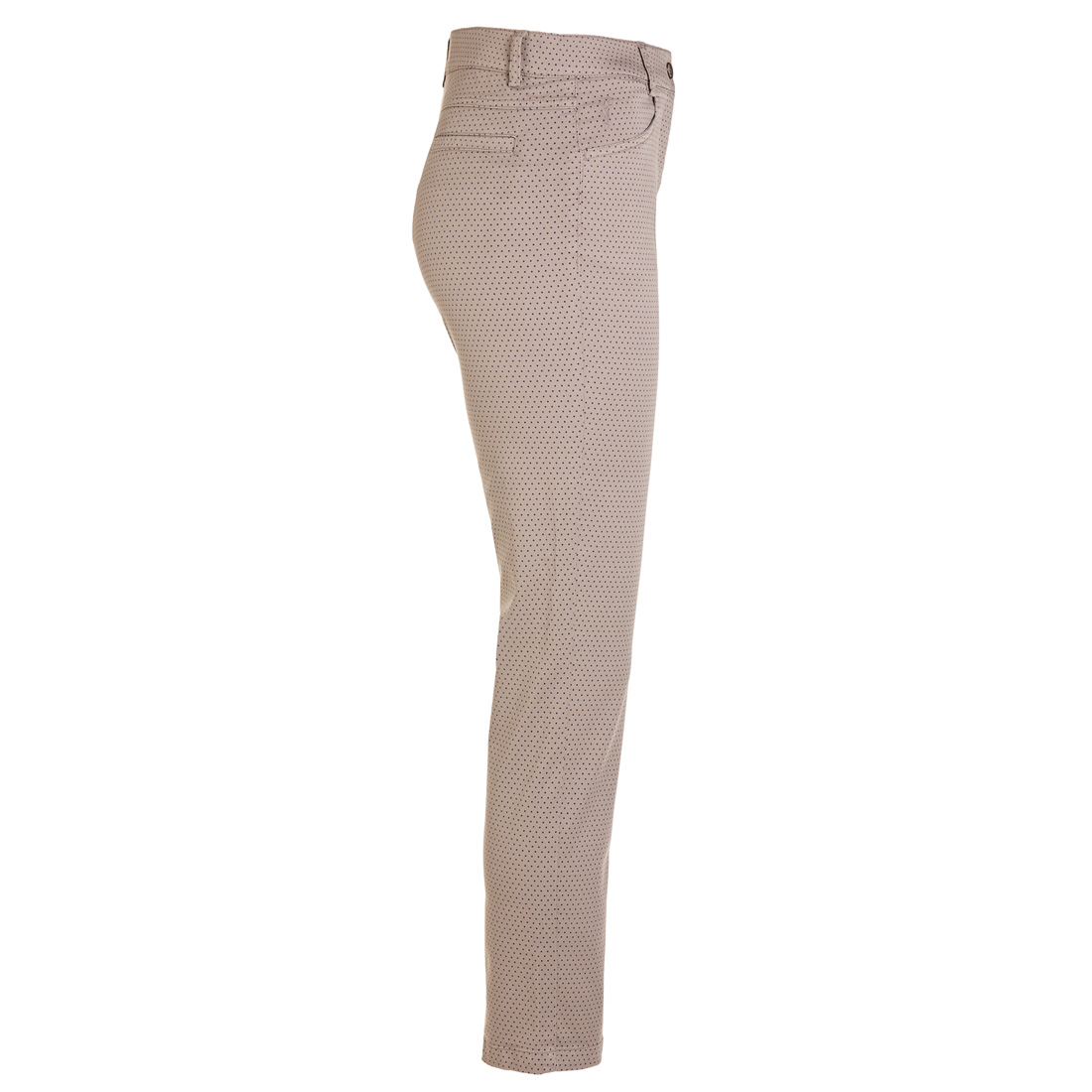 Slim Fit Damen Golfhose mit Allover-Print und hohem Baumwollanteil