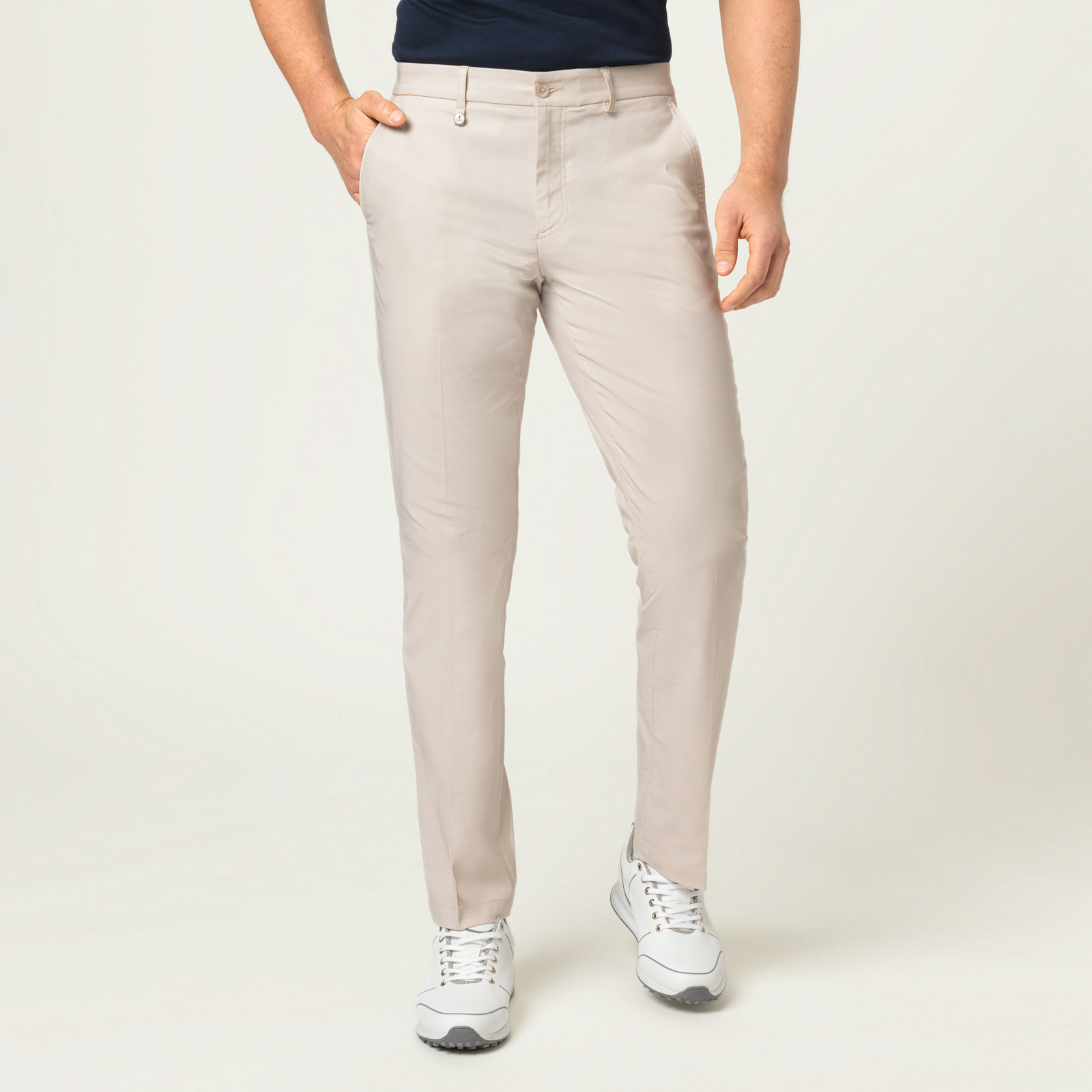 Flexible men's golf trousers with stretch function 