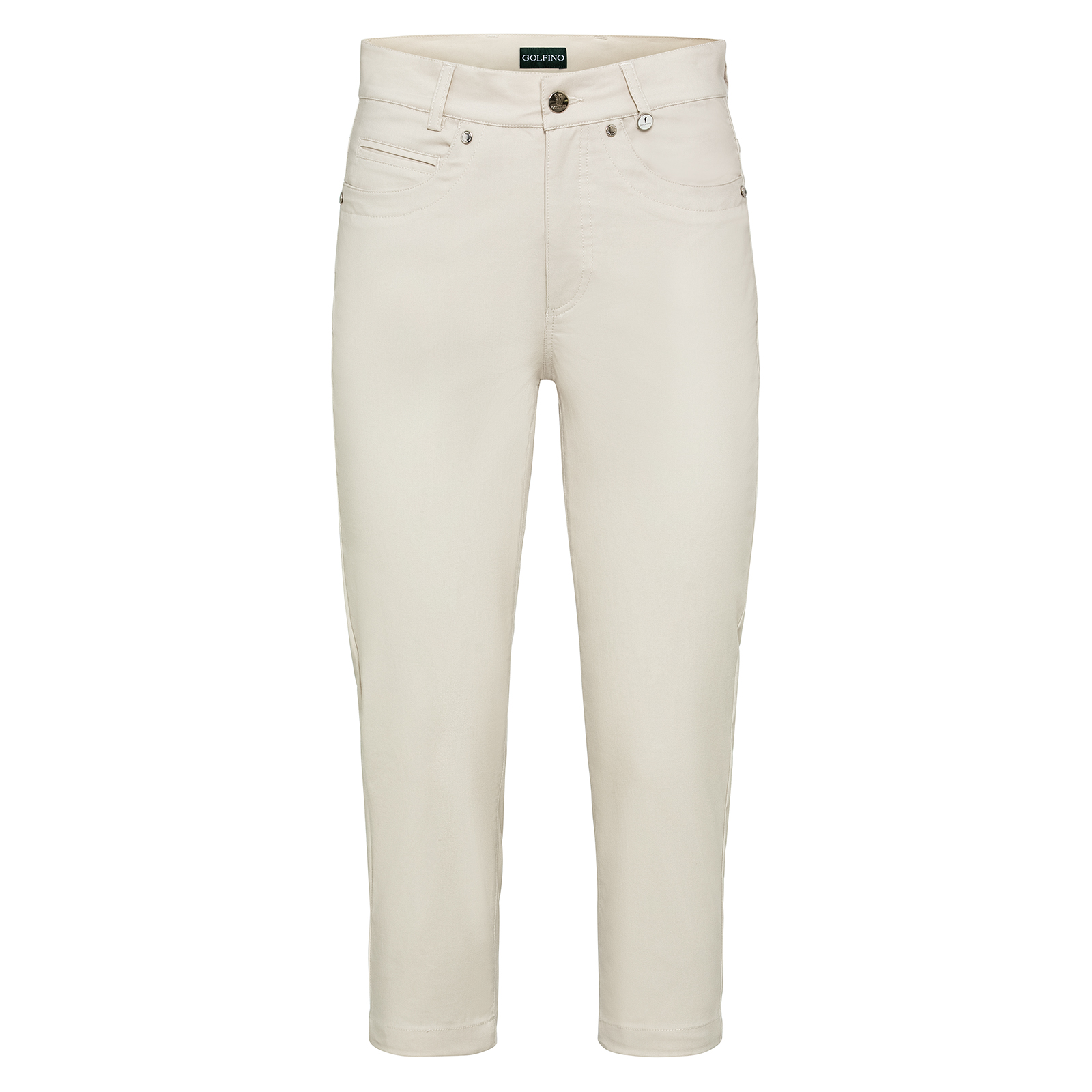 Ladies' lightweight stretch capri-style golf trousers 