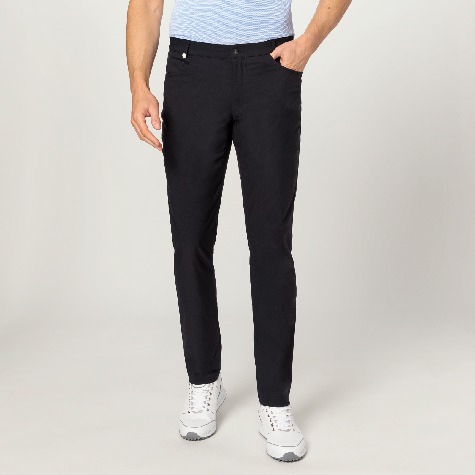 Men's five-pocket golf trousers