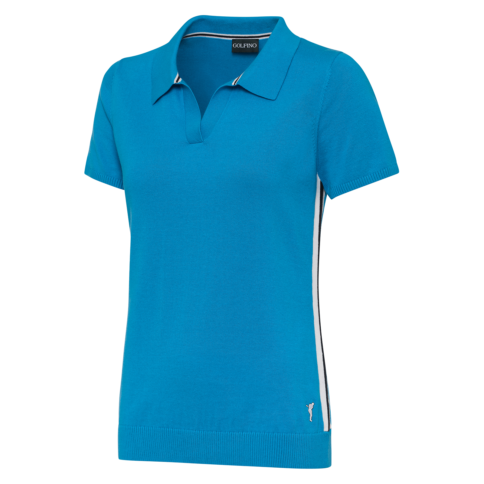 Ladies' golf polo shirt made from particularly soft Pima cotton