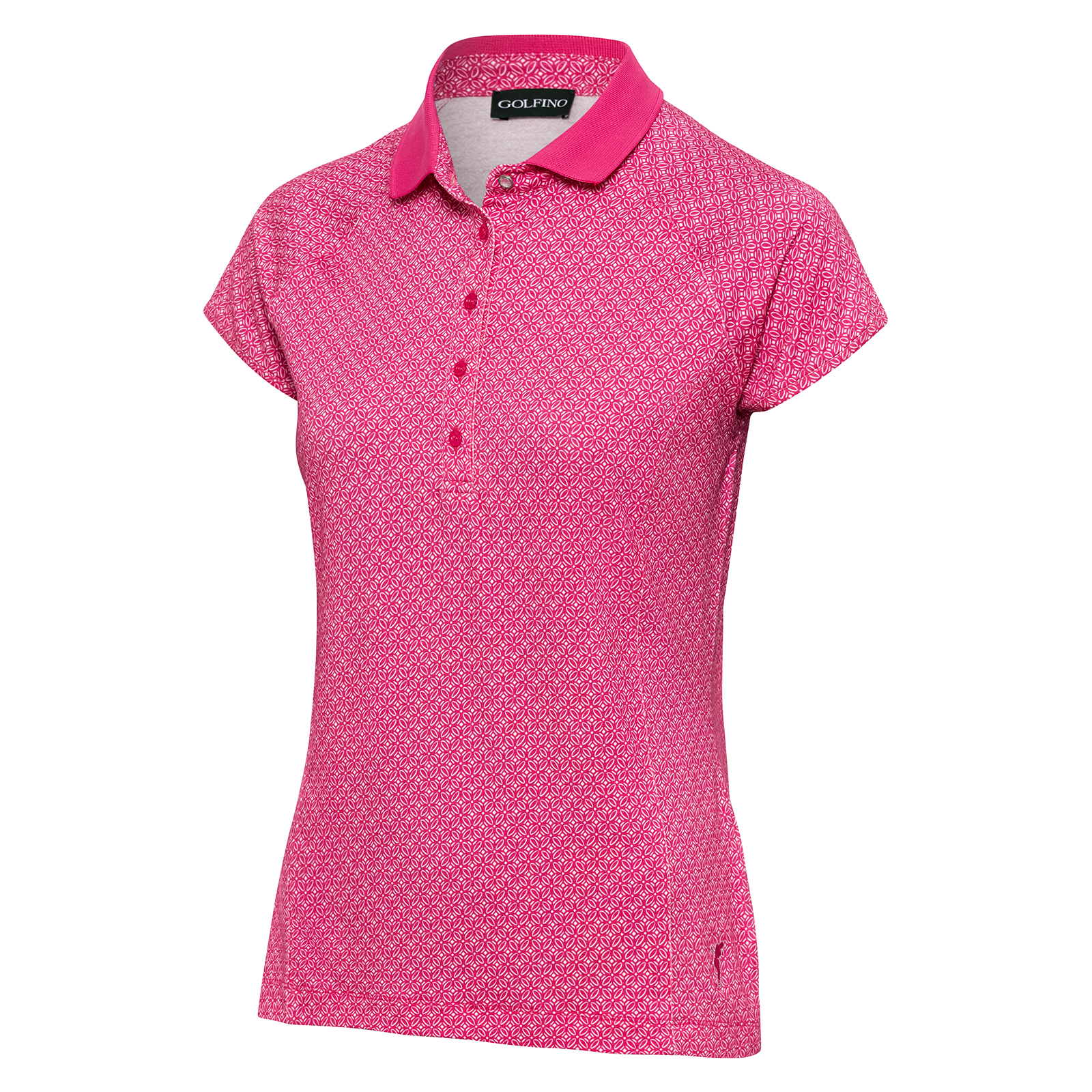 Ladies' stretch polo shirt with raglan sleeves