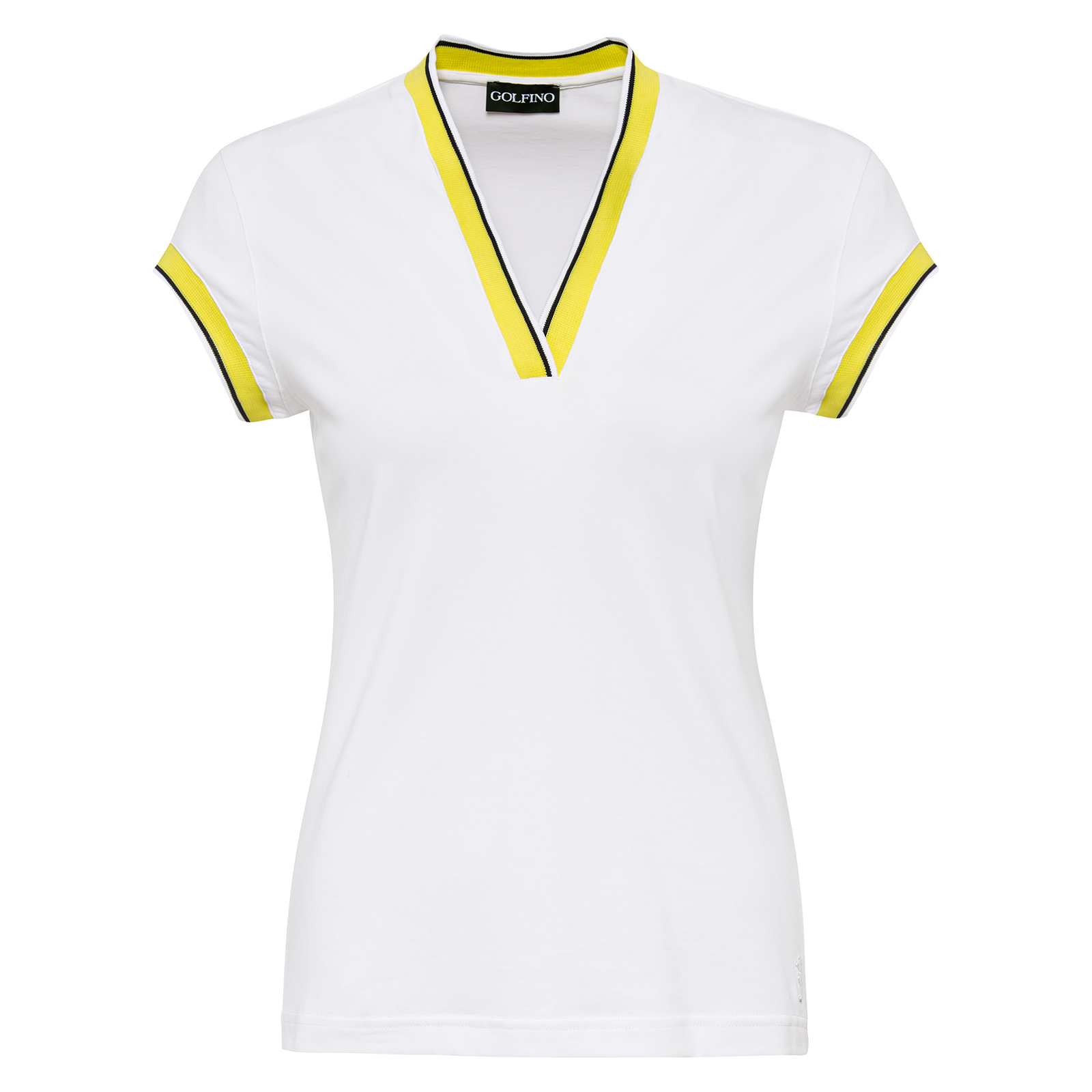 Sporty ladies' cap-sleeved shirt