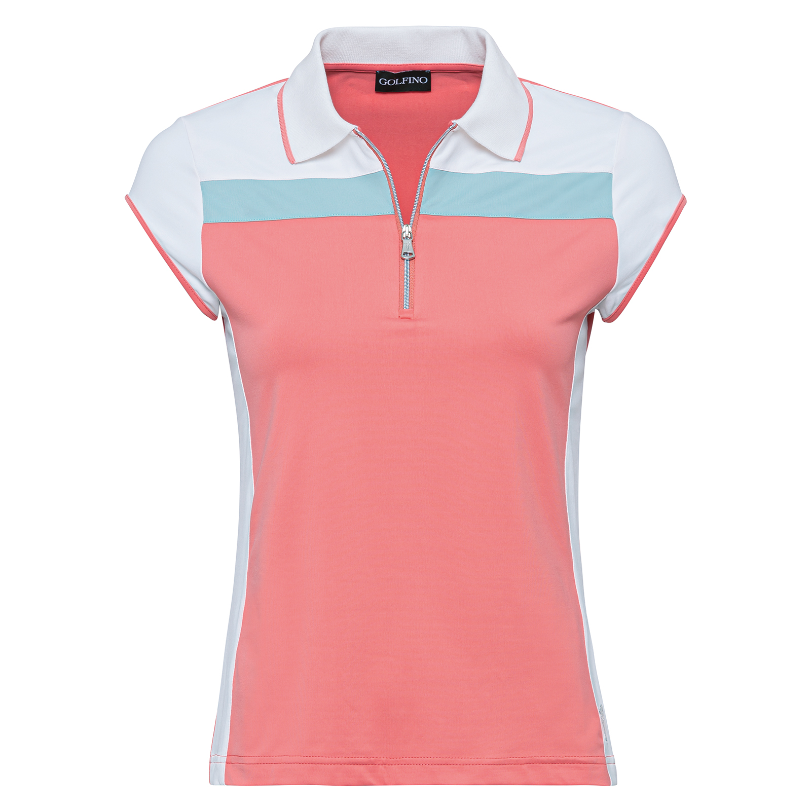 Ladies' airy cap-sleeved polo shirt 
