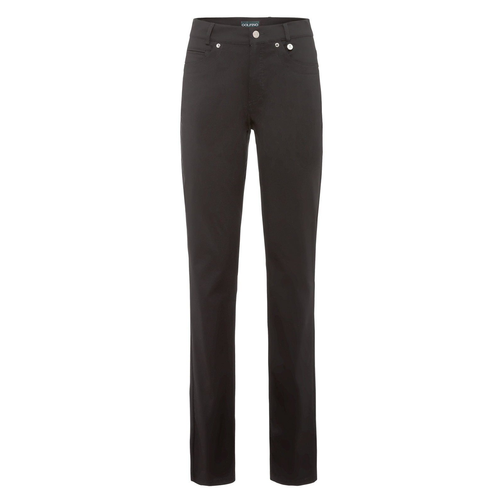 Flexible ladies' trousers made from a particularly lightweight textile material 