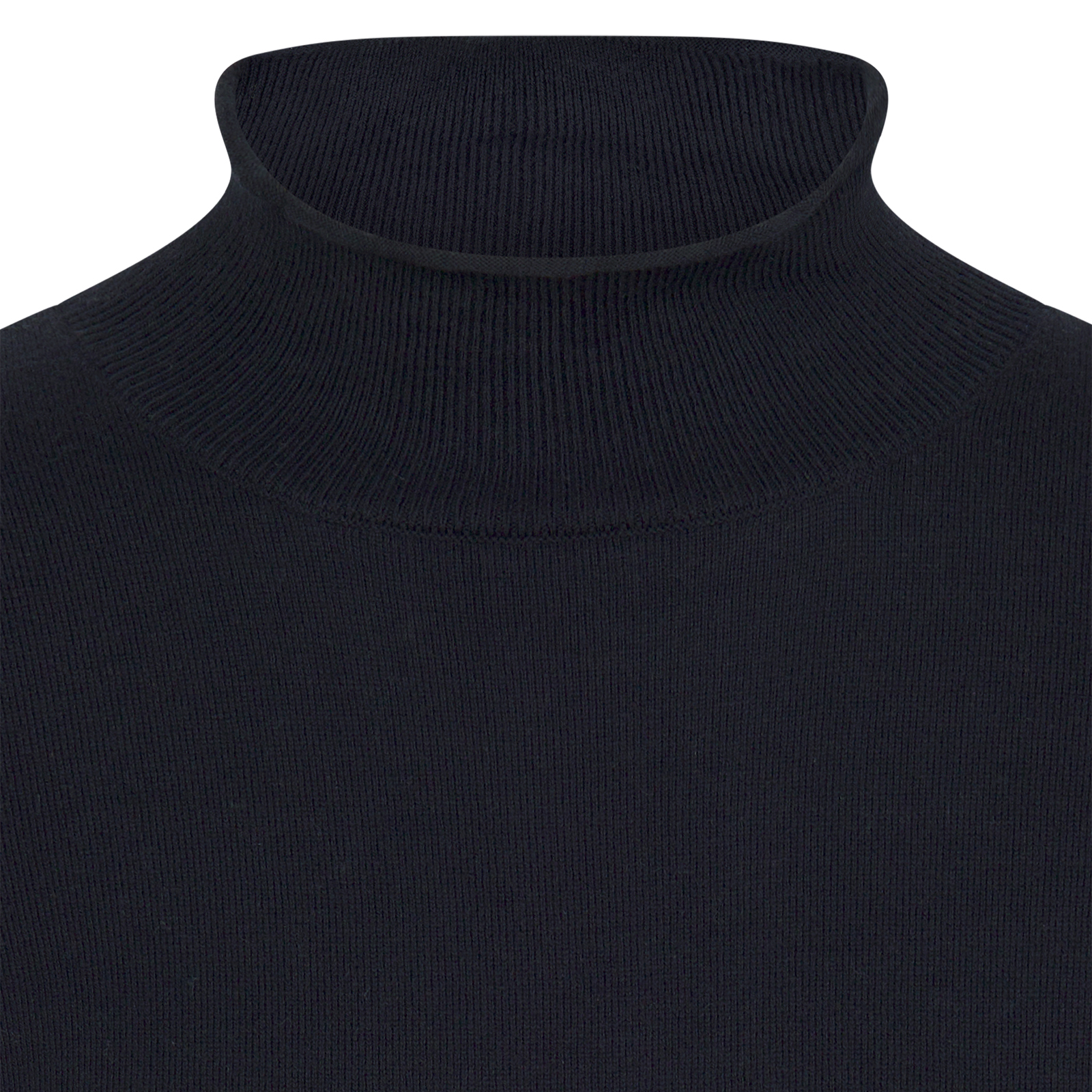 Ladies' knitted golf sweater in sustainable cotton with cashmere