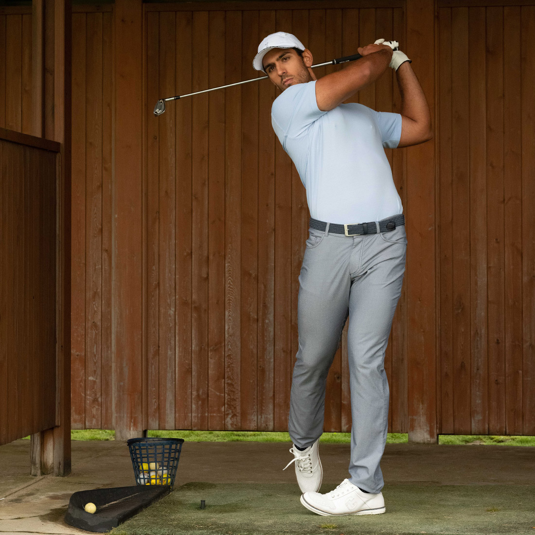 Premium Cotton Blend Herren Golfhose mit Stretchfunktion