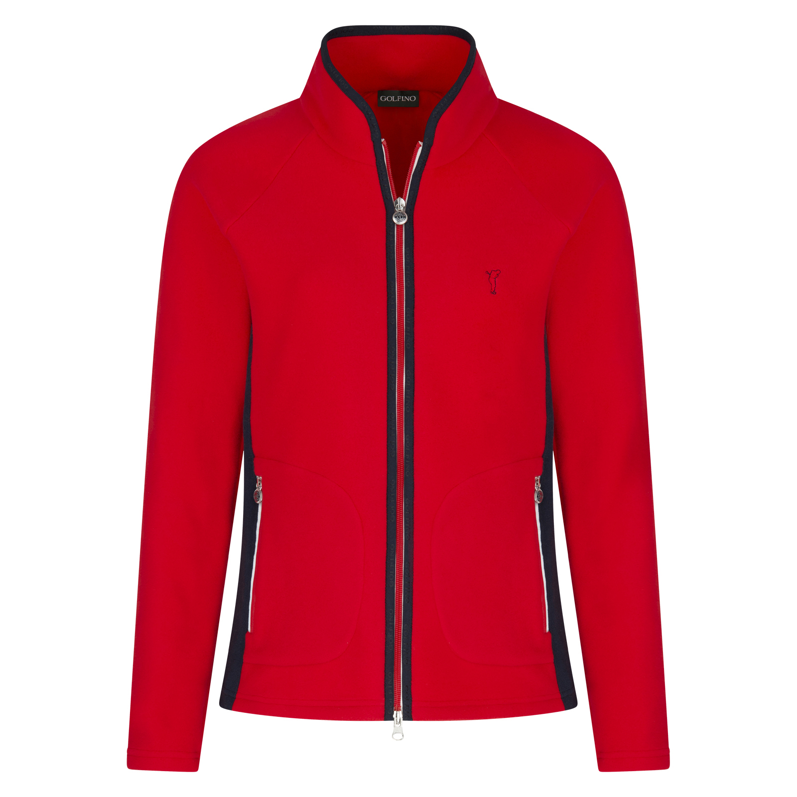 Ladies' soft fleece golf jacket with cold protection function