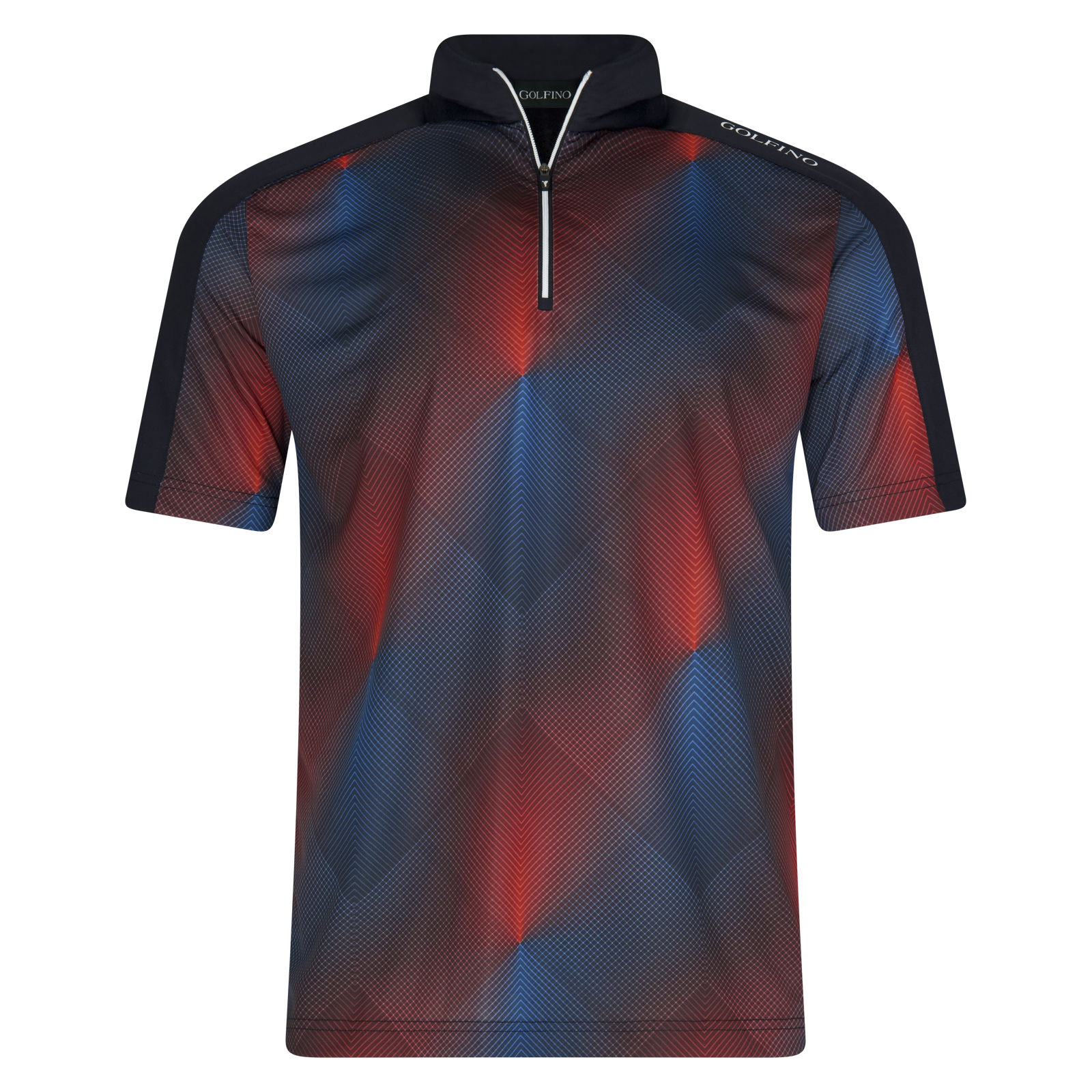 Men's short-sleeved performance shirt with stretch function