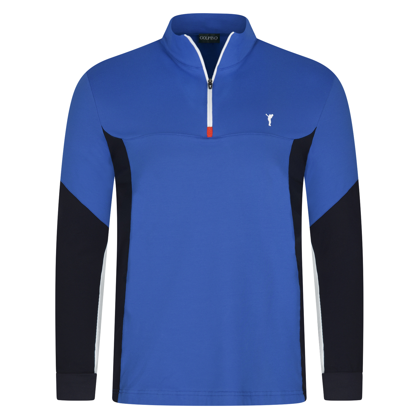 Men's breathable midlayer golf troyer with UV protection