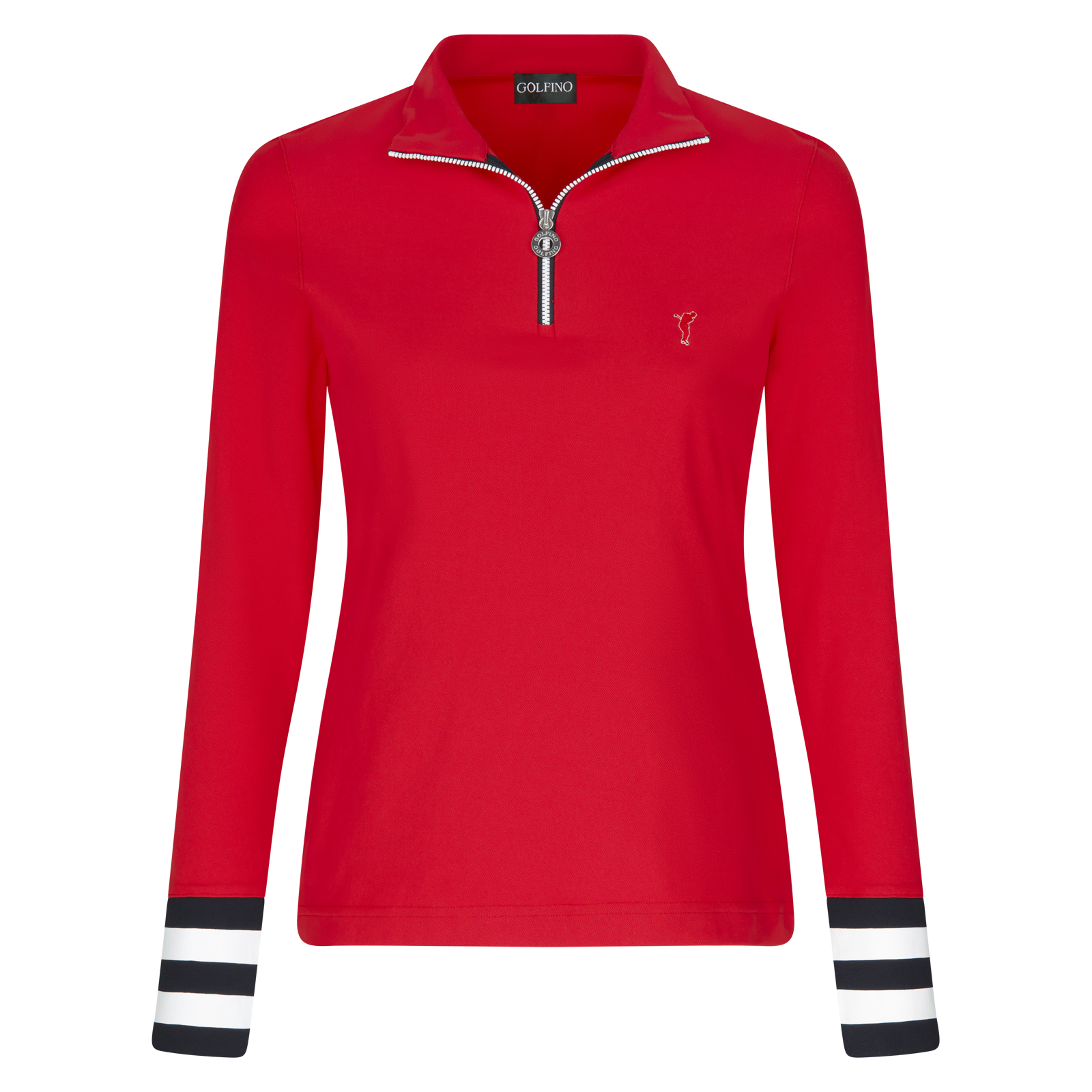 Moderno jersey de golf con control de la humedad y protección contra el frío para mujer