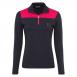 Preview: Ladies' long-sleeved polo shirt with colour blocking