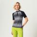 Preview: Stretchy golfshirt met korte mouwen en een grafische print voor dames